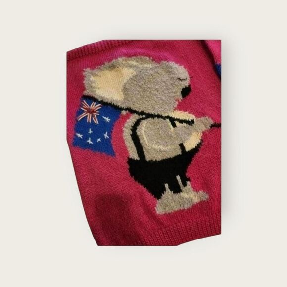 Vintage 80s wool Koala Australia oversized sweater - Picture 3 of 6